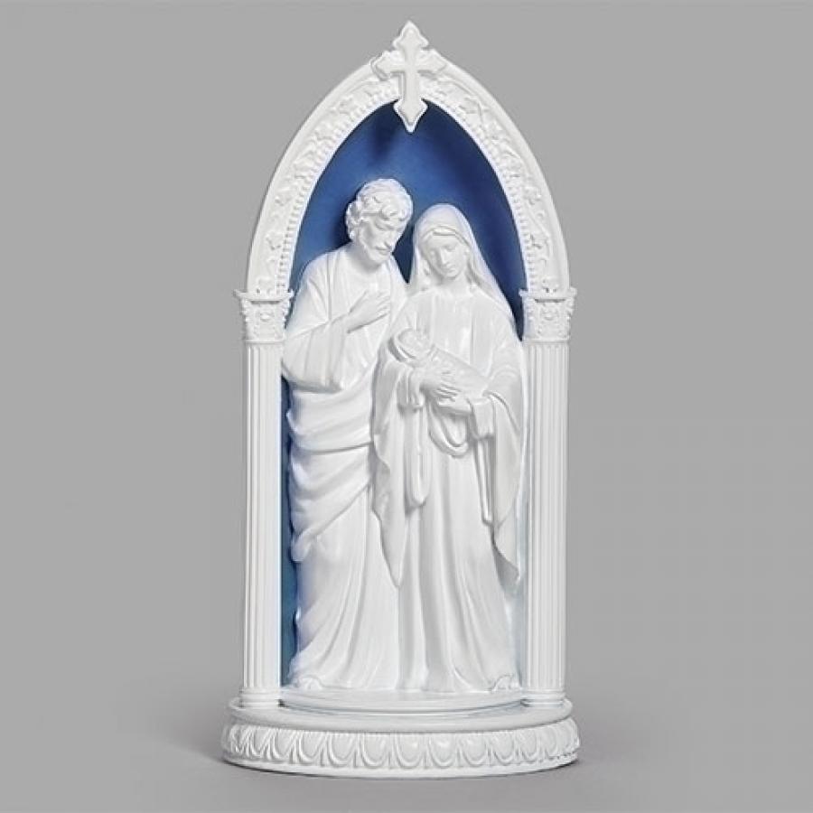 Holy Family Lighted Statue - Della Robbia (28946)