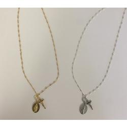 Miraculous Medal Crucifix Necklace
