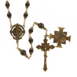 Vintage Rosary - St. Benedict (L6389)
